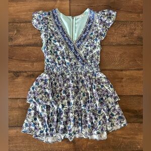 Alice & Olivia Mariska ruffled skort romper size 4